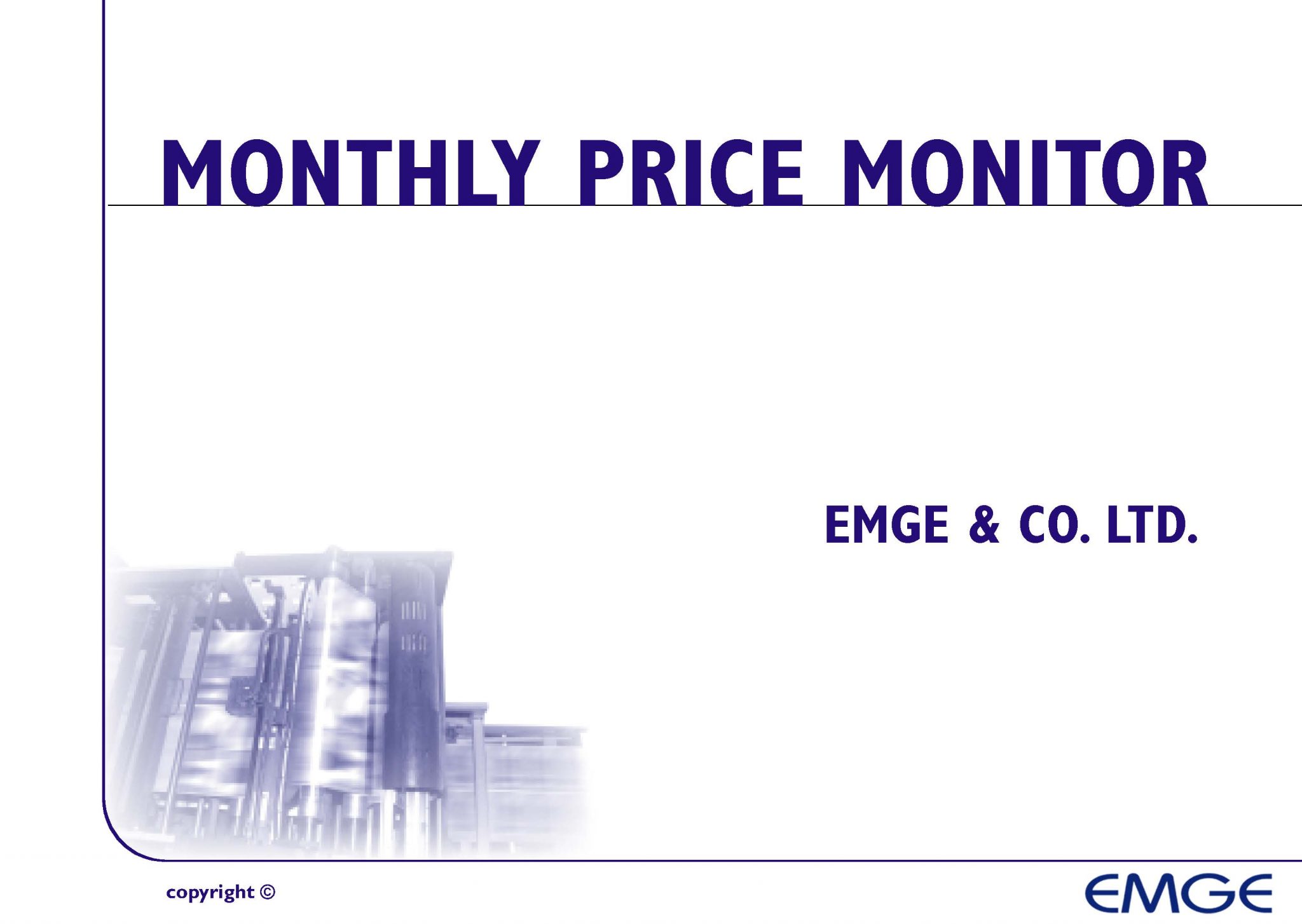 Monthly Price Monitor Specialist Paper Industry Consultants